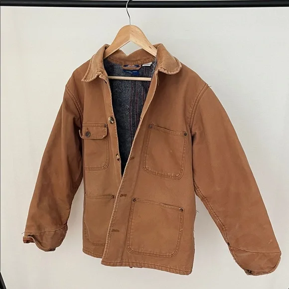 Vintage Dickies Canvas Chore Jacket Coat Mens Medium. Blanket Lined - Picture 4 of 10